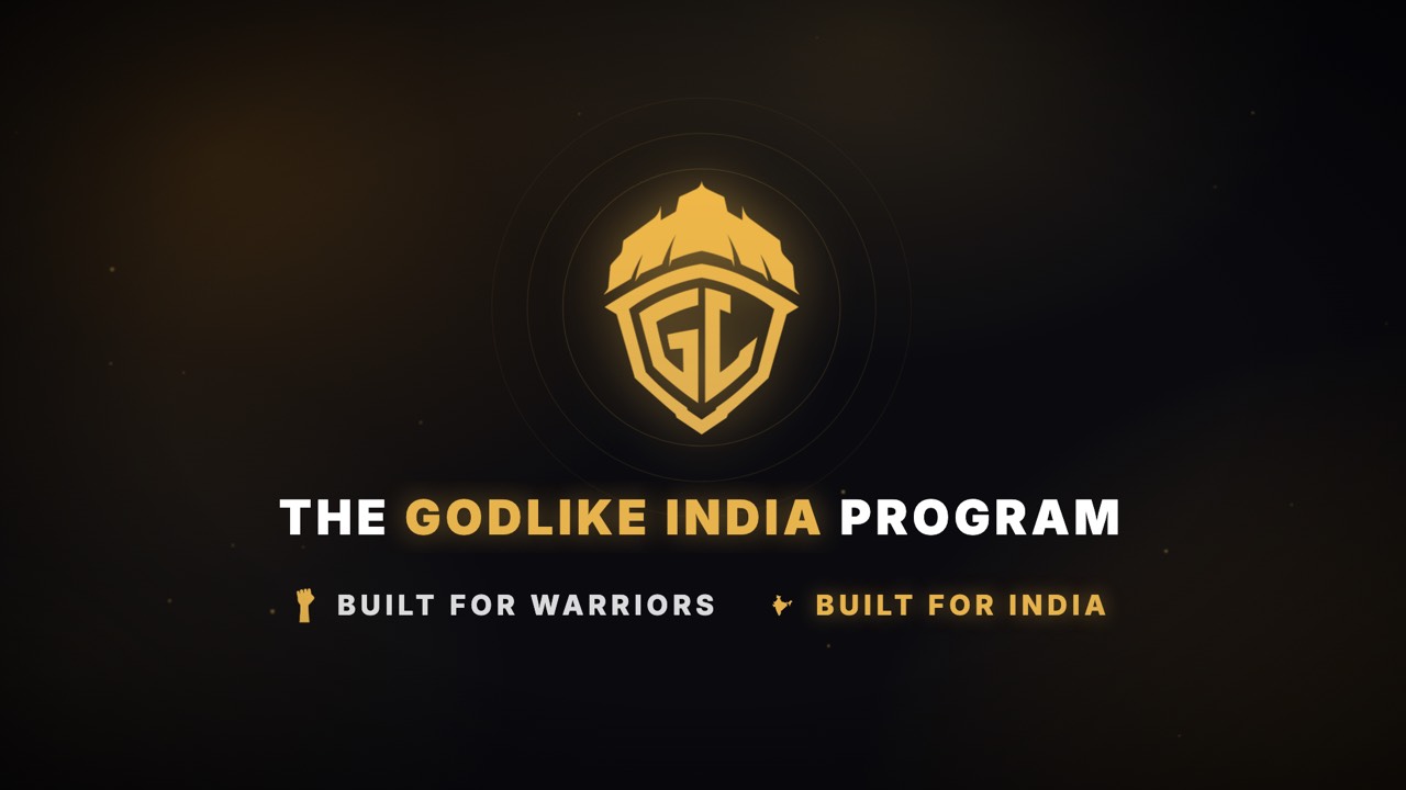 GodLike India Program — brand film frame